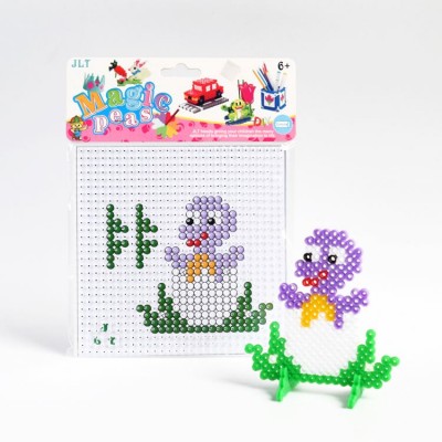 Factory wholesale creative toys dinosaur egg perler beads DIY toys for kids perler beads