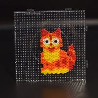 Square beads board perler Hama Fuse beads clear design transparent beads pegboard