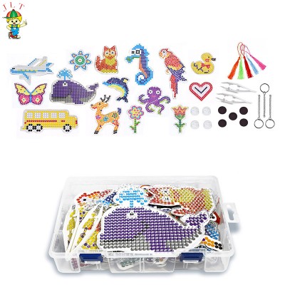 Hot Selling DIY Children Handmade Hama Beads Pegboard Children's Educational Toy Beads